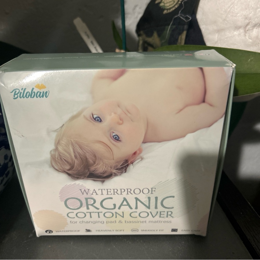 Bolivian organic cotton cover changing pad & bassinet mattress 32”x16”